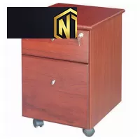 Hộc gỗ sơn Pu di động 2 ngăn kéo M1D1F